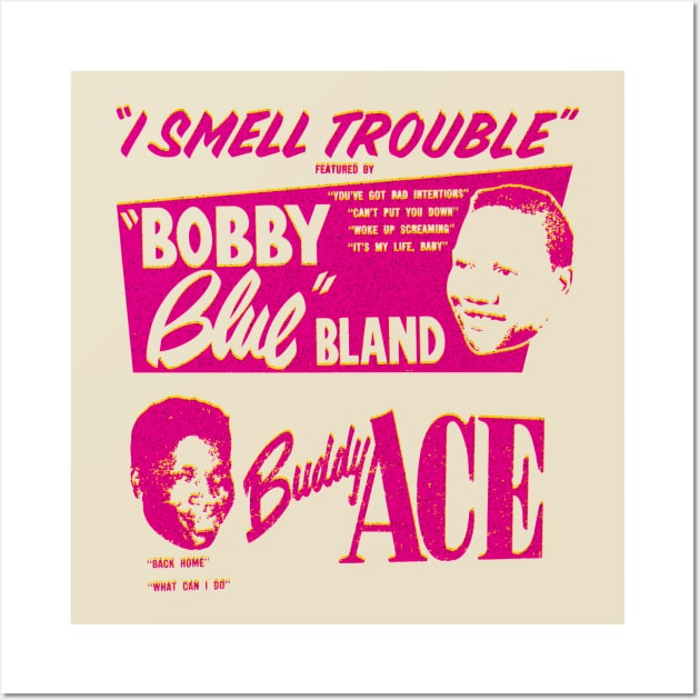 Bobby Bland and Buddy Ace Wall Art by HAPPY TRIP PRESS